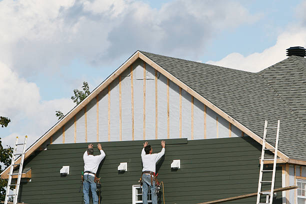 Professional Siding technician working in Trenton, FL